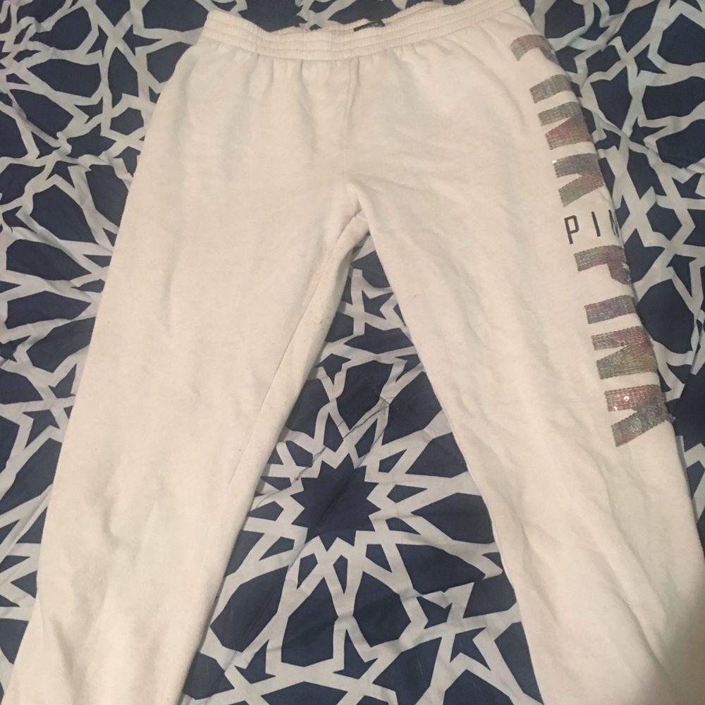 Pink sweat pants